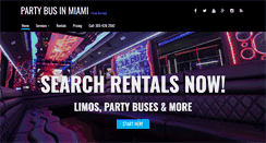 Desktop Screenshot of partybusinmiami.com